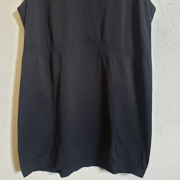 ZYIA Active Copper Charged Seamless Racerback Tank Top Nylon Black Sz Women's XL - Picture 4 of 8